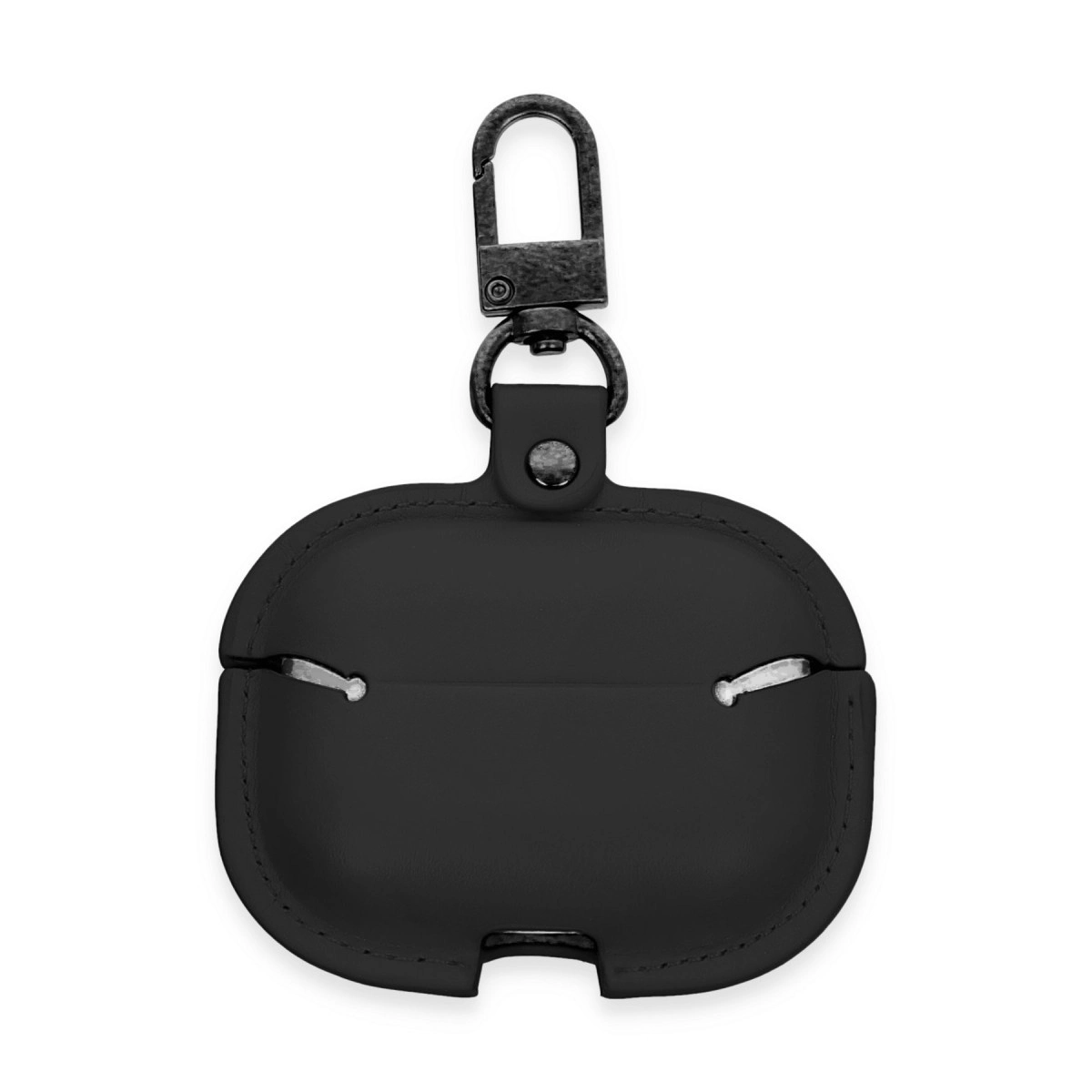 Evimdeyokyok Apple Airpods Pro 2 (2.Nesil) Çanta Deri Kılıf - Siyah
