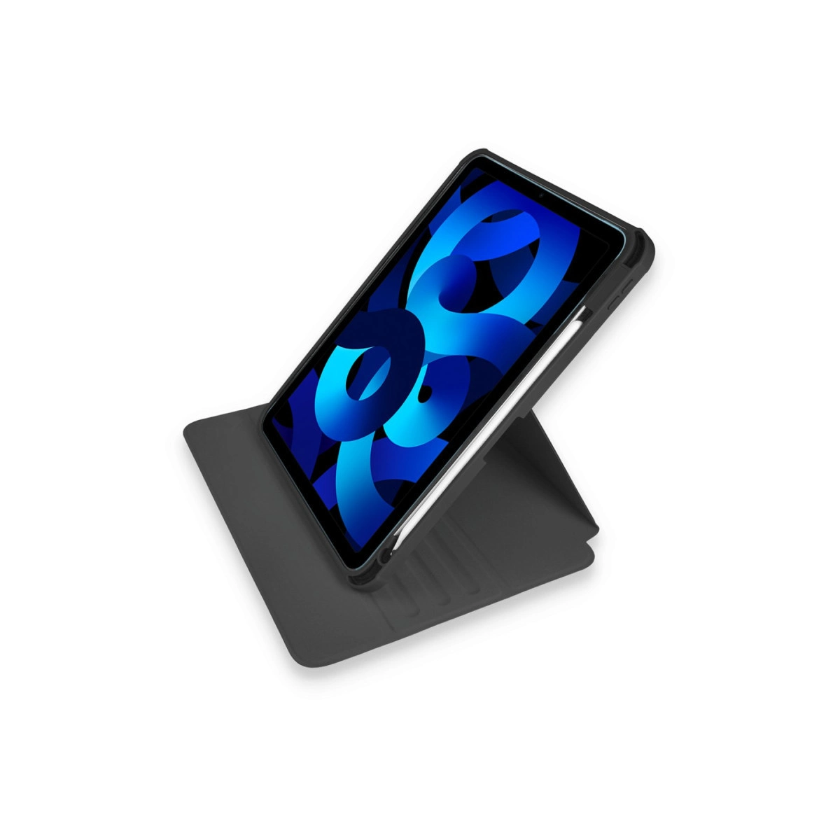 Evimdeyokyok Apple İpad 10.2 (7.Nesil) Kılıf Ling 360 Kalemlikli Tablet Kılıf - Siyah