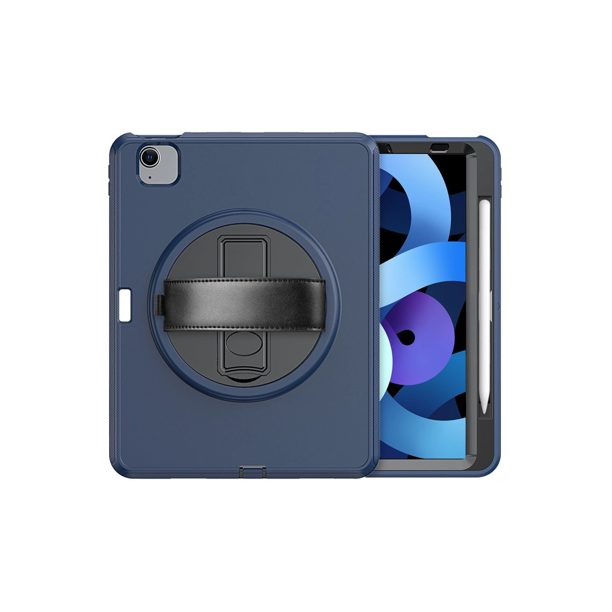Evimdeyokyok Apple İpad 2022 10.9 (10.Nesil) Kılıf Hand Strap Tablet Kılıfı - Lacivert