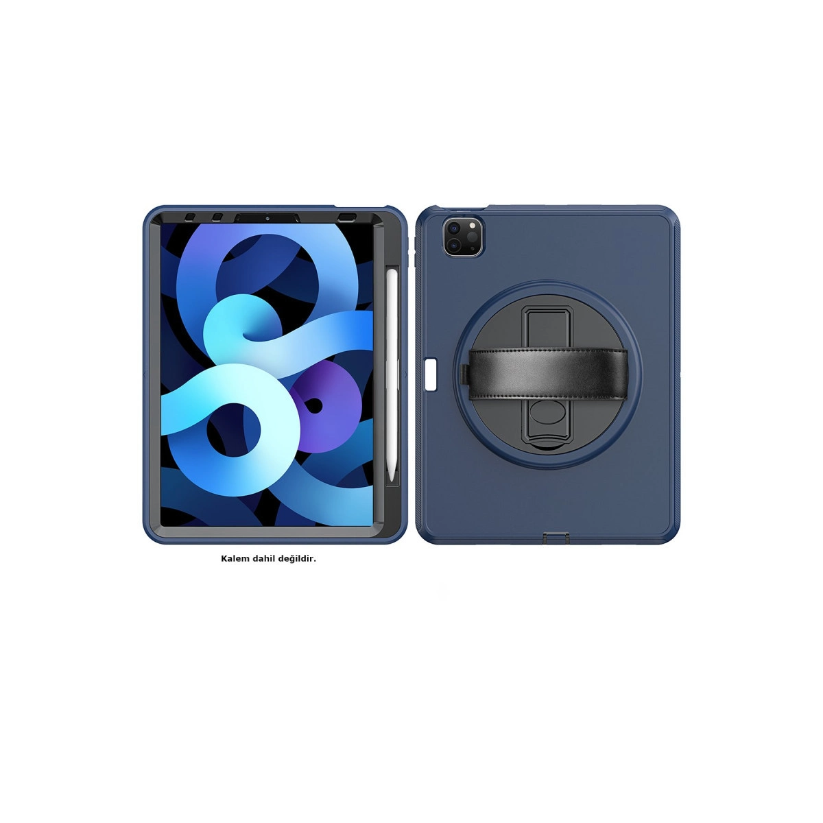Evimdeyokyok Apple İpad Pro 11 (2018) Kılıf Hand Strap Tablet Kılıfı - Lacivert