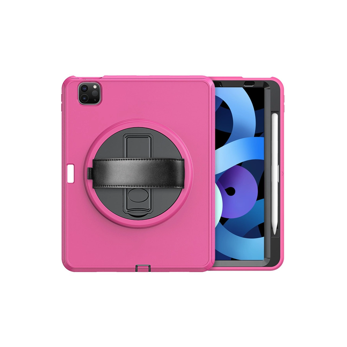 Evimdeyokyok Apple İpad Pro 11 (2018) Kılıf Hand Strap Tablet Kılıfı - Pembe