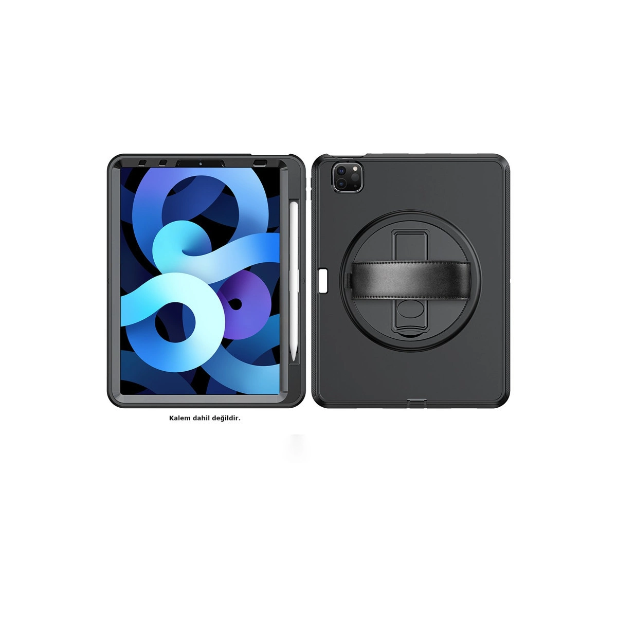 Evimdeyokyok Apple İpad Pro 11 (2018) Kılıf Hand Strap Tablet Kılıfı - Siyah