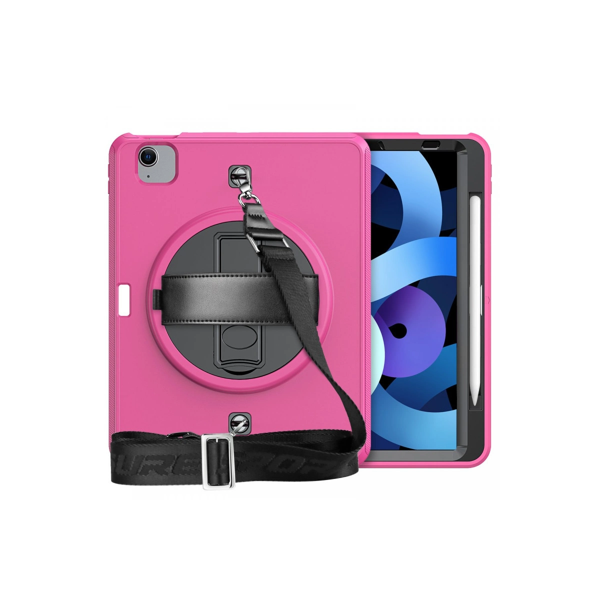 Evimdeyokyok Apple İpad Pro 11 (2020) Kılıf Strap-C Otterbox Tablet Kapak - Pembe