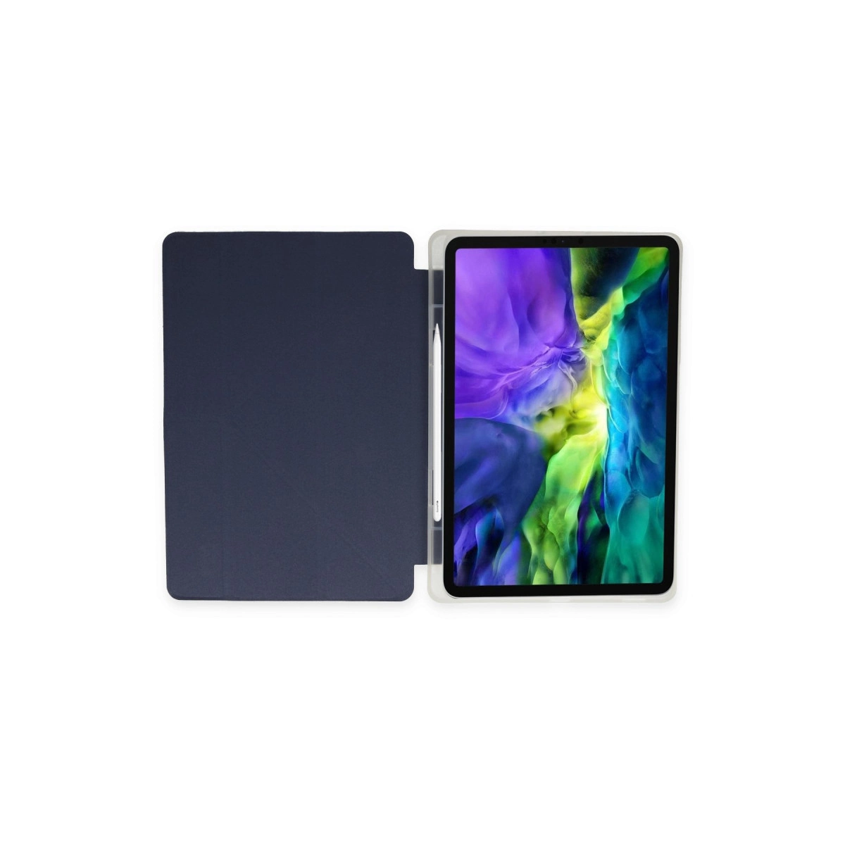 Evimdeyokyok Apple İpad Pro 11 (2021) Kılıf Kalemlikli Hugo Tablet Kılıfı - Lacivert