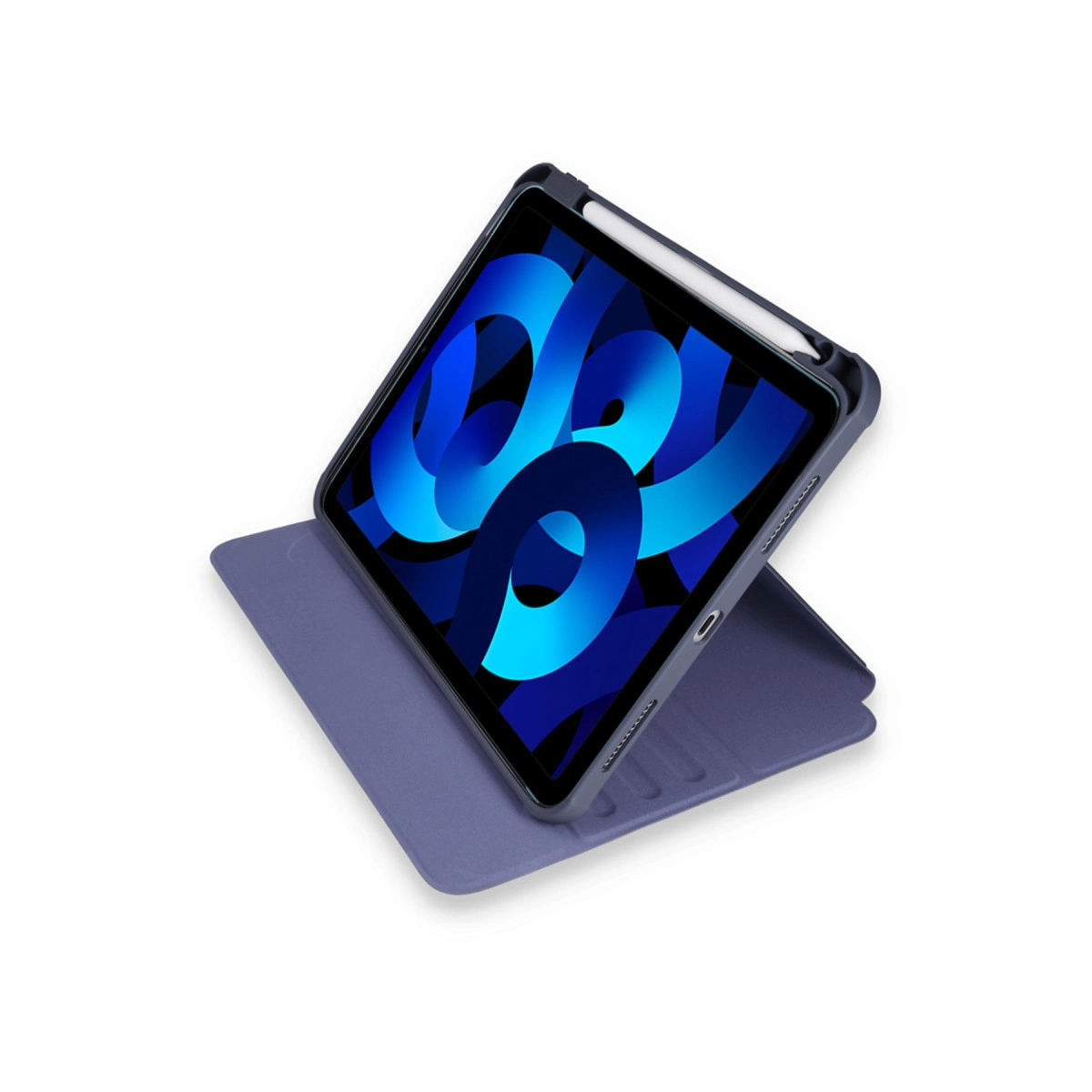 Evimdeyokyok Apple İpad Pro 11 (2021) Kılıf Ling 360 Kalemlikli Tablet Kılıf - Lacivert