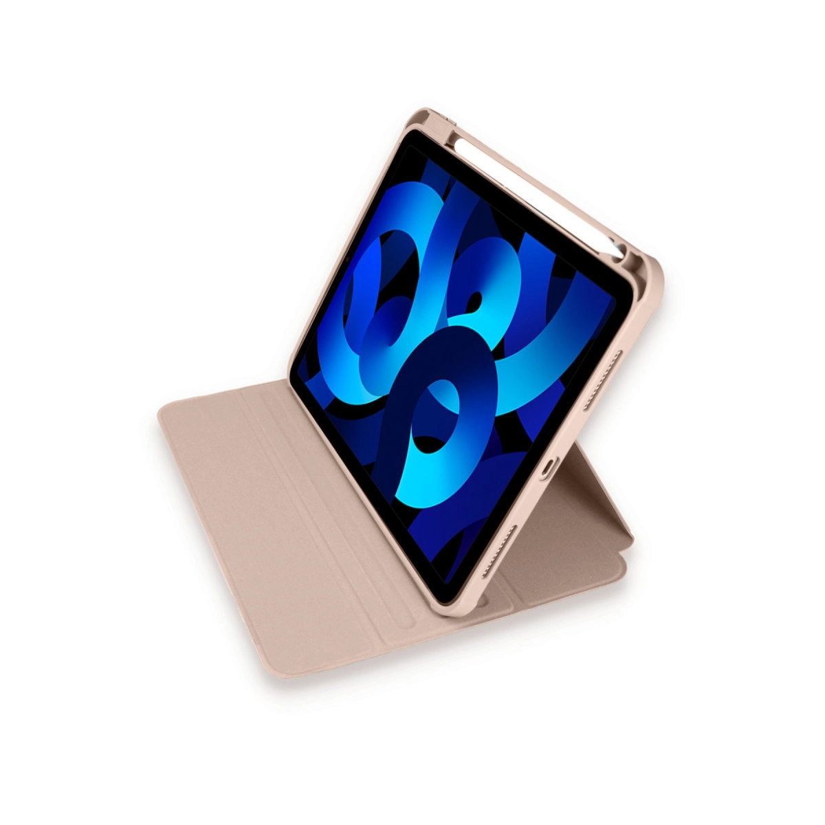 Evimdeyokyok Apple İpad Pro 11 (2021) Kılıf Ling 360 Kalemlikli Tablet Kılıf - Rose Gold