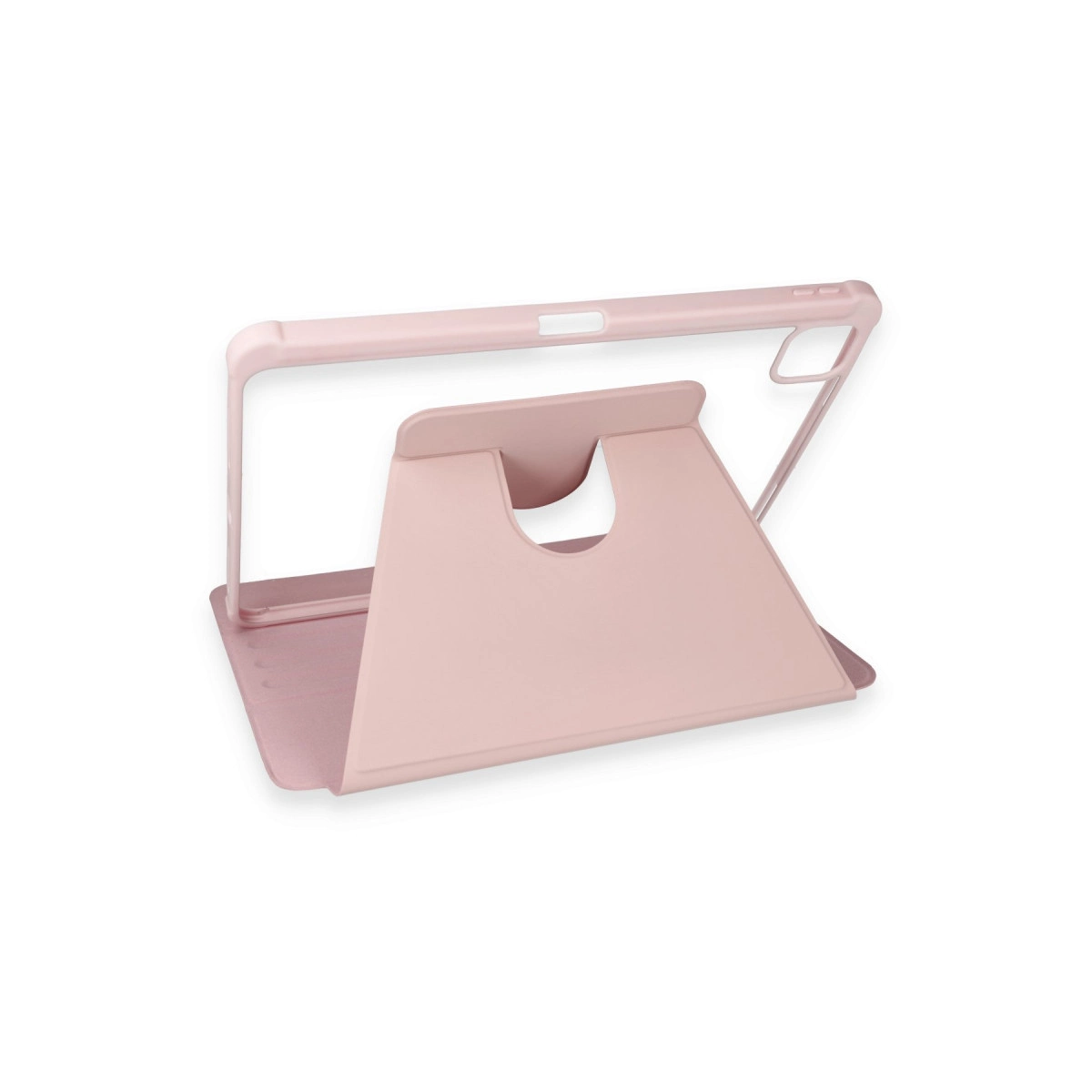 Evimdeyokyok Apple İpad Pro 11 (2021) Kılıf Ling 360 Kalemlikli Tablet Kılıf - Rose Gold