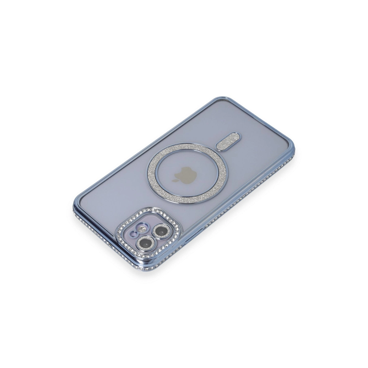Evimdeyokyok Apple İphone 11 Kılıf Joke Simli Magneticsafe Kılıf - Mavi