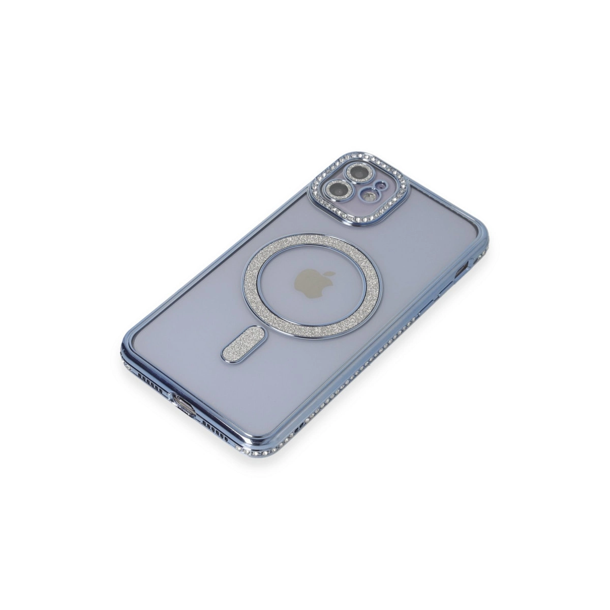 Evimdeyokyok Apple İphone 11 Kılıf Joke Simli Magneticsafe Kılıf - Mavi