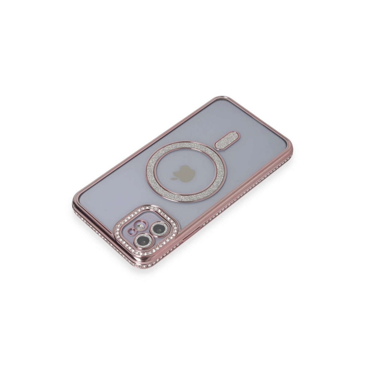 Evimdeyokyok Apple İphone 11 Kılıf Joke Simli Magneticsafe Kılıf - Pembe