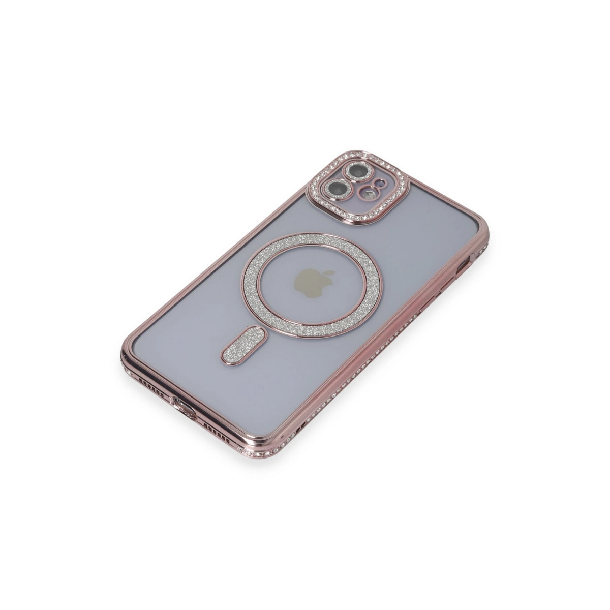 Evimdeyokyok Apple İphone 11 Kılıf Joke Simli Magneticsafe Kılıf - Pembe