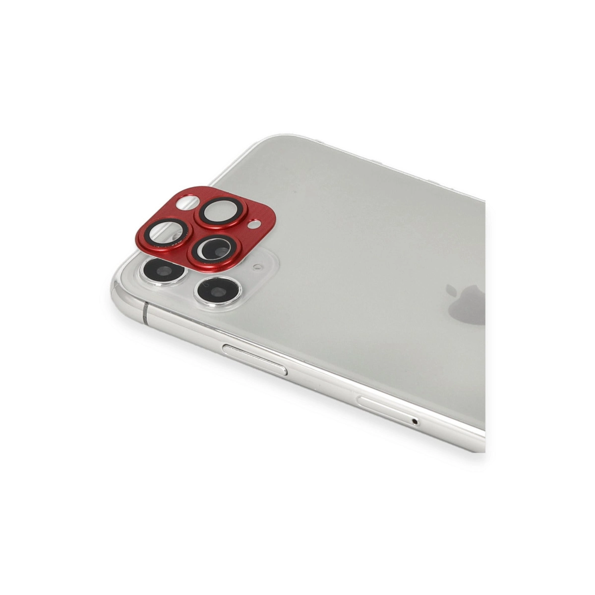 Evimdeyokyok Apple İphone 11 Pro Max Pers Alüminyum Kamera Lens - Kırmızı