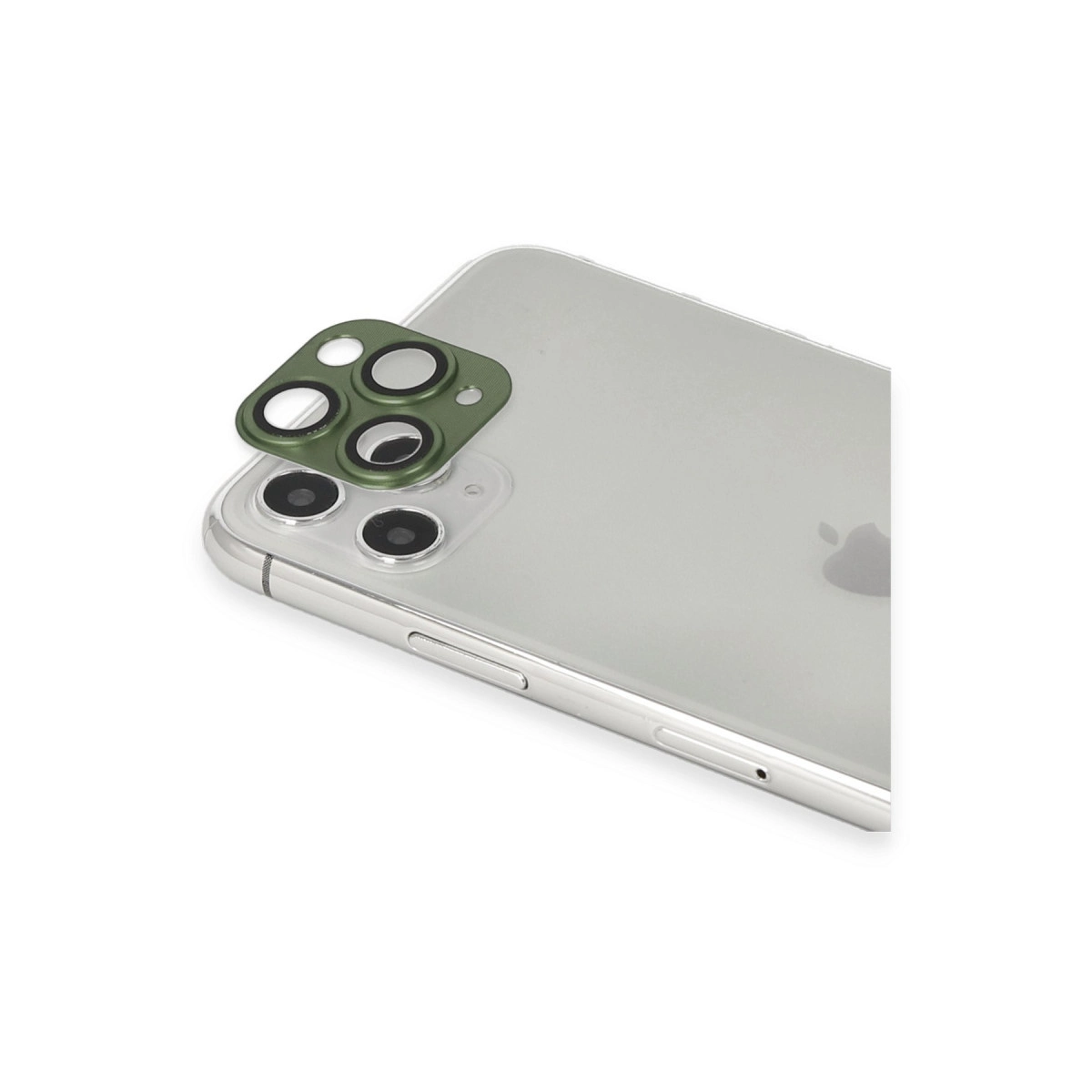 Evimdeyokyok Apple İphone 11 Pro Max Pers Alüminyum Kamera Lens - Yeşil