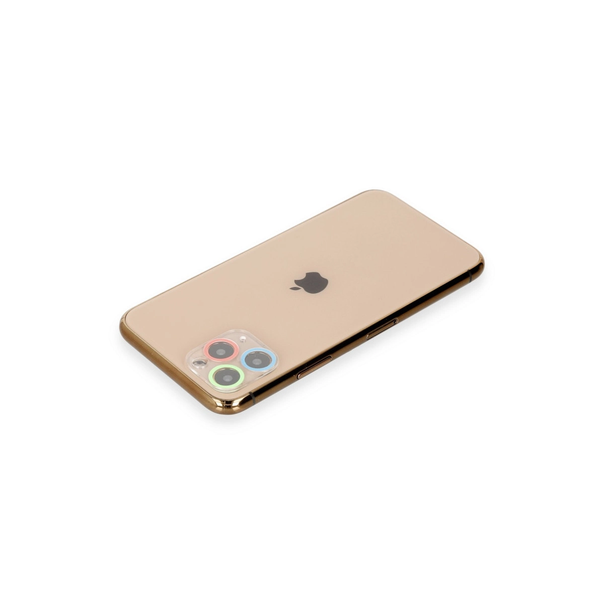 Evimdeyokyok Apple İphone 11 Pro Max Renkli Kamera Lens Koruma Cam - Mavi-Yeşil