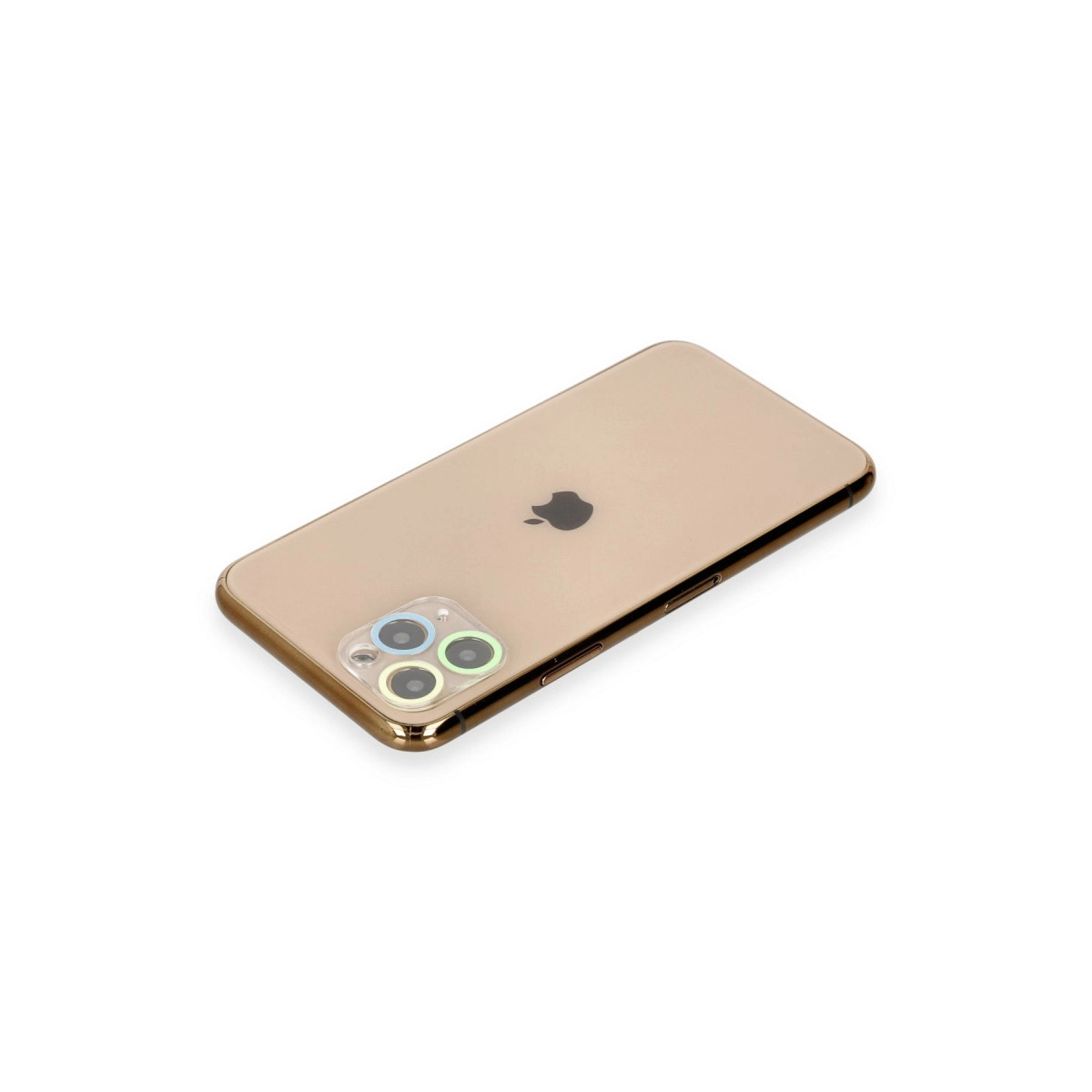 Evimdeyokyok Apple İphone 11 Pro Renkli Kamera Lens Koruma Cam - Yeşil-Sarı