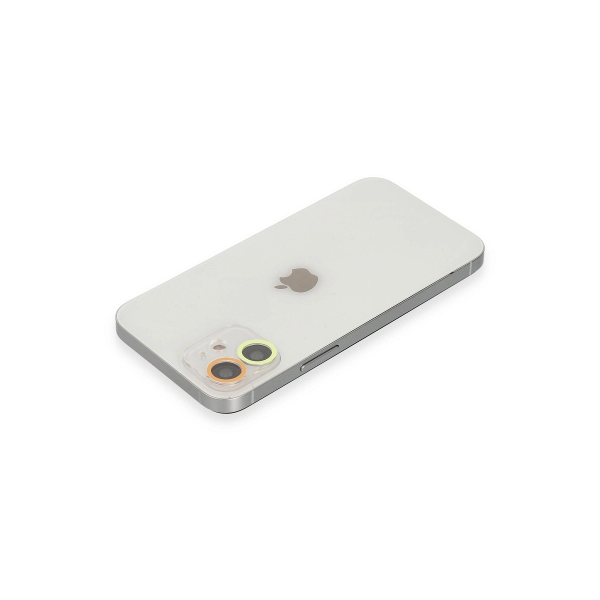 Evimdeyokyok Apple İphone 11 Renkli Kamera Lens Koruma Cam - Sarı-Turuncu