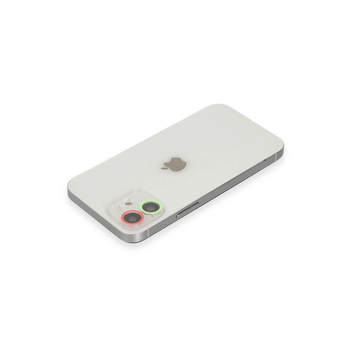 Evimdeyokyok Apple İphone 12 Renkli Kamera Lens Koruma Cam - Yeşil-Pembe