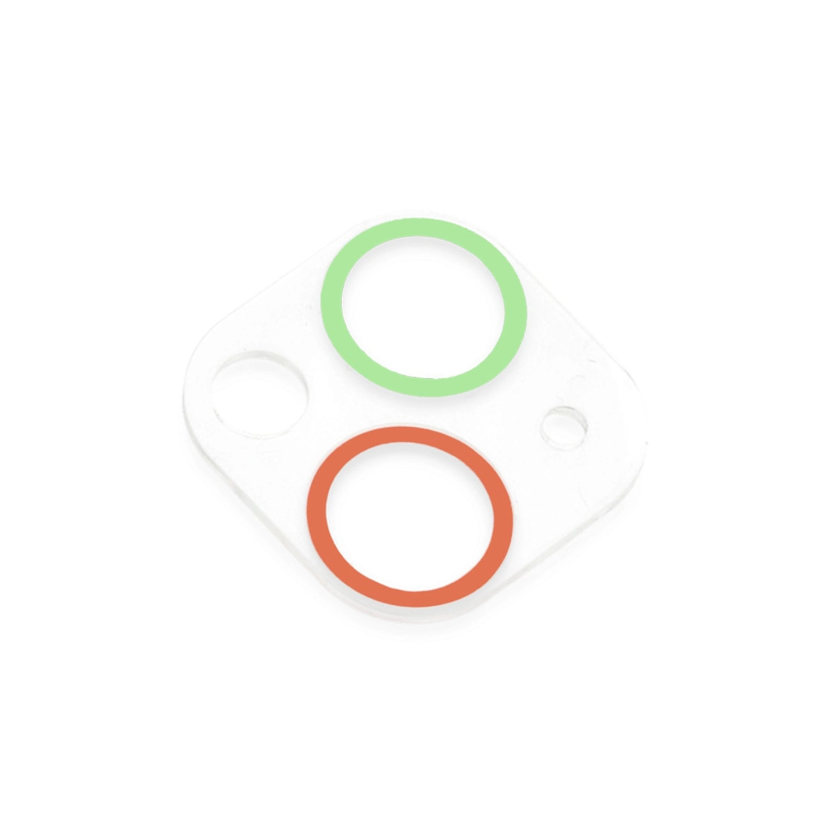 Evimdeyokyok Apple İphone 13 Mini Renkli Kamera Lens Koruma Cam - Yeşil-Pembe