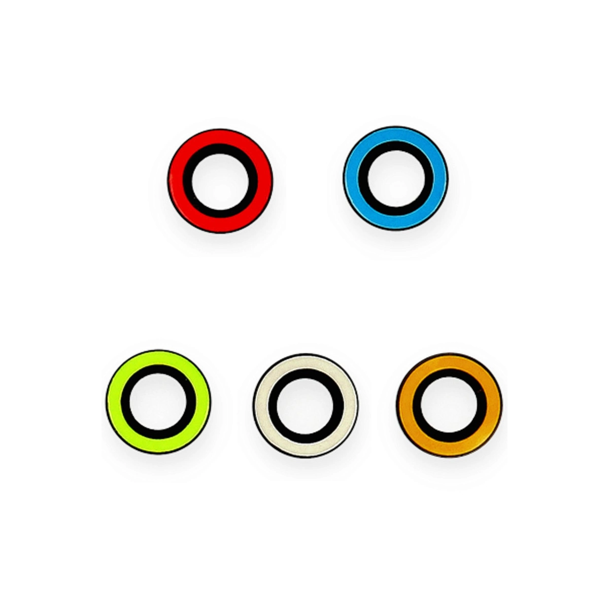 Evimdeyokyok Apple İphone 13 Pro Max Neon Fosforlu Kamera Lens - Yeşil