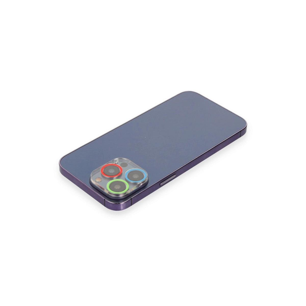 Evimdeyokyok Apple İphone 13 Pro Max Renkli Kamera Lens Koruma Cam - Mavi-Yeşil