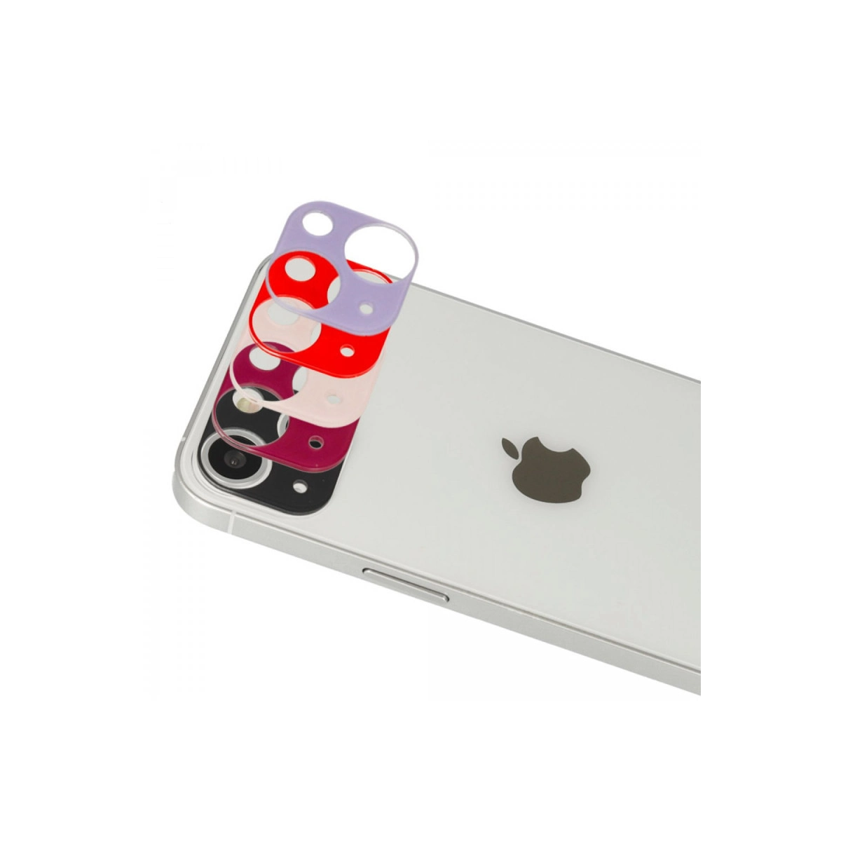Evimdeyokyok Apple İphone 13 Rainbow Kamera Lens Koruma Cam - Koyu Kırmızı