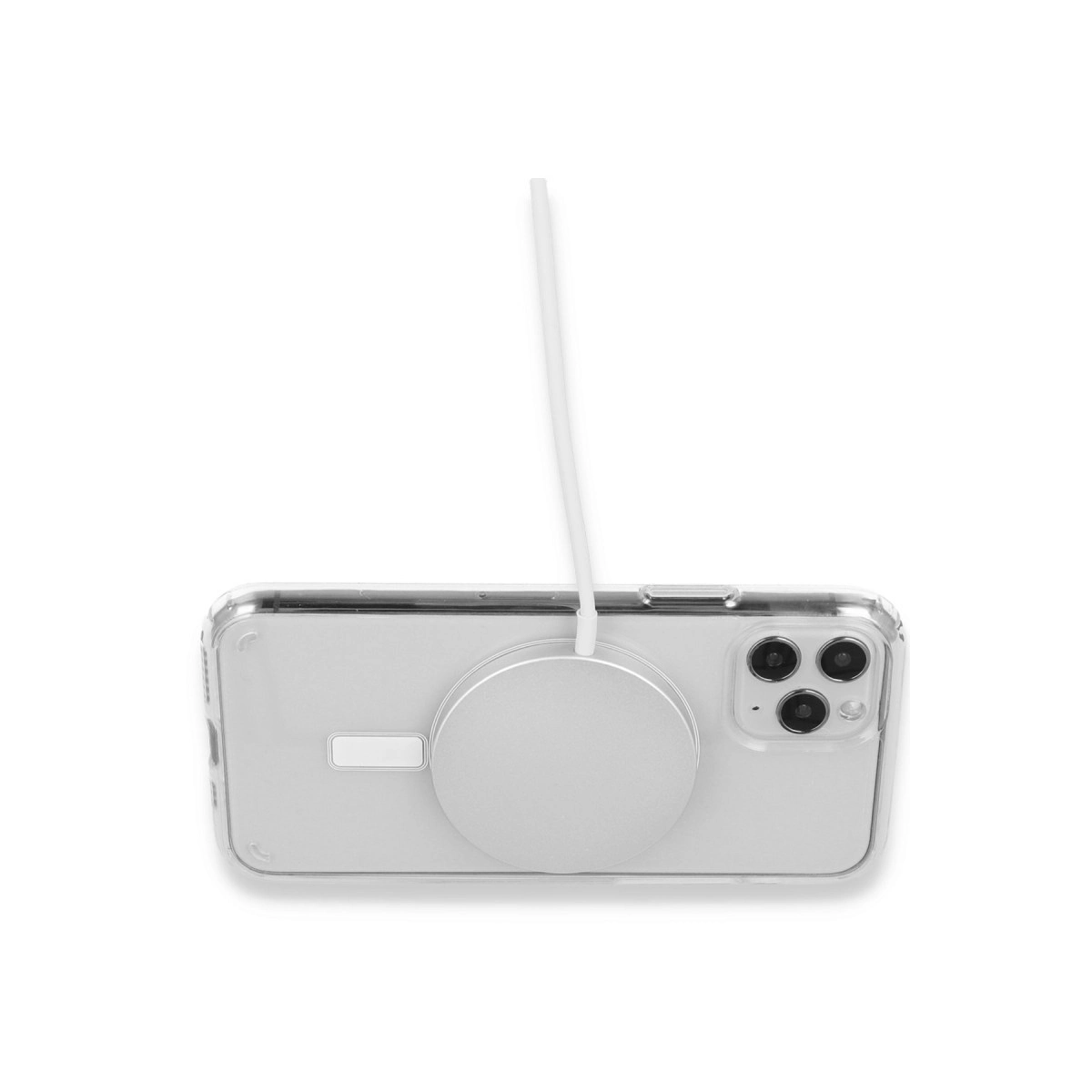 Evimdeyokyok Apple İphone 15 Plus Kılıf Magneticsafe Şeffaf Silikon - Şeffaf