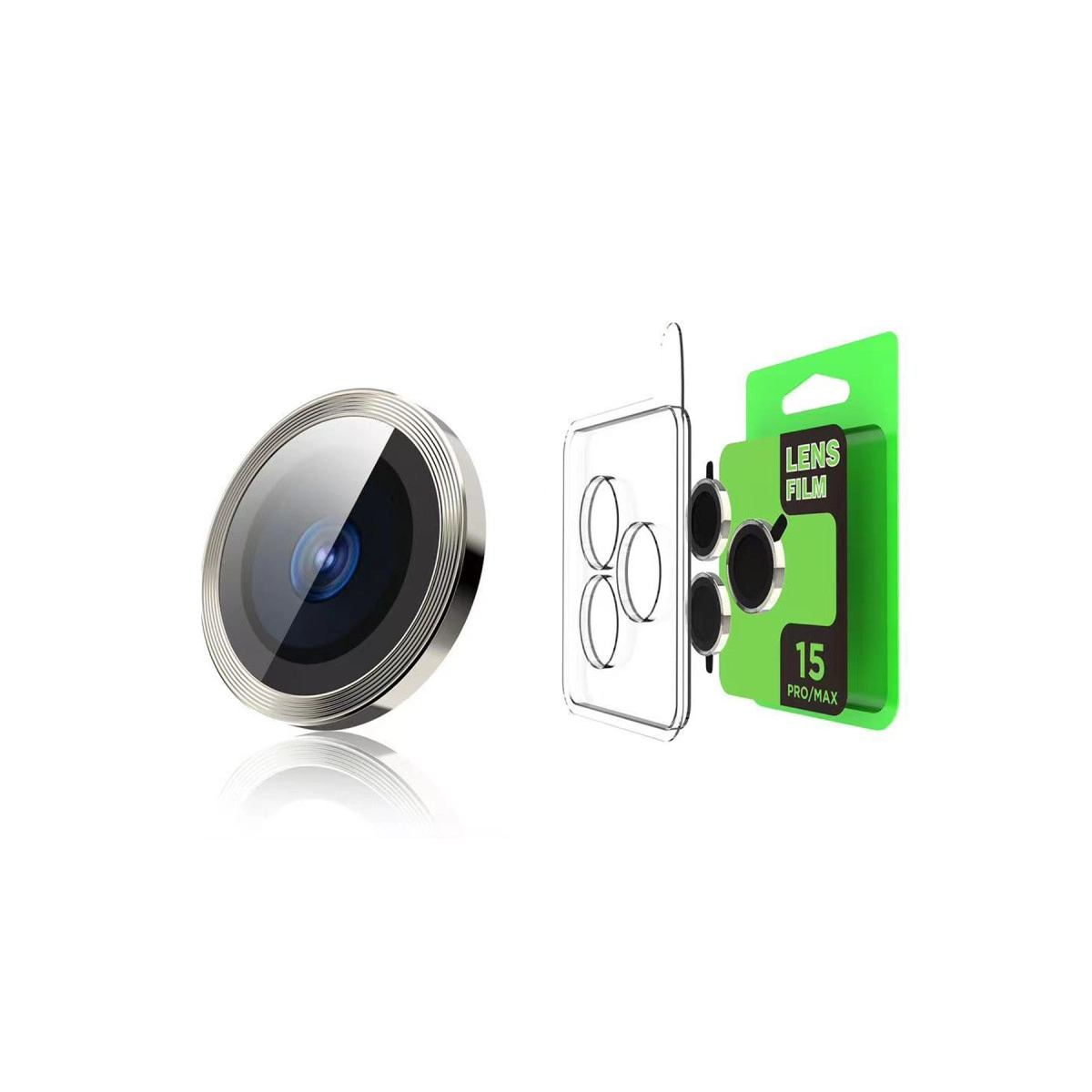 Evimdeyokyok Apple İphone 15 Plus Raze Metal Kamera Lens - Pembe