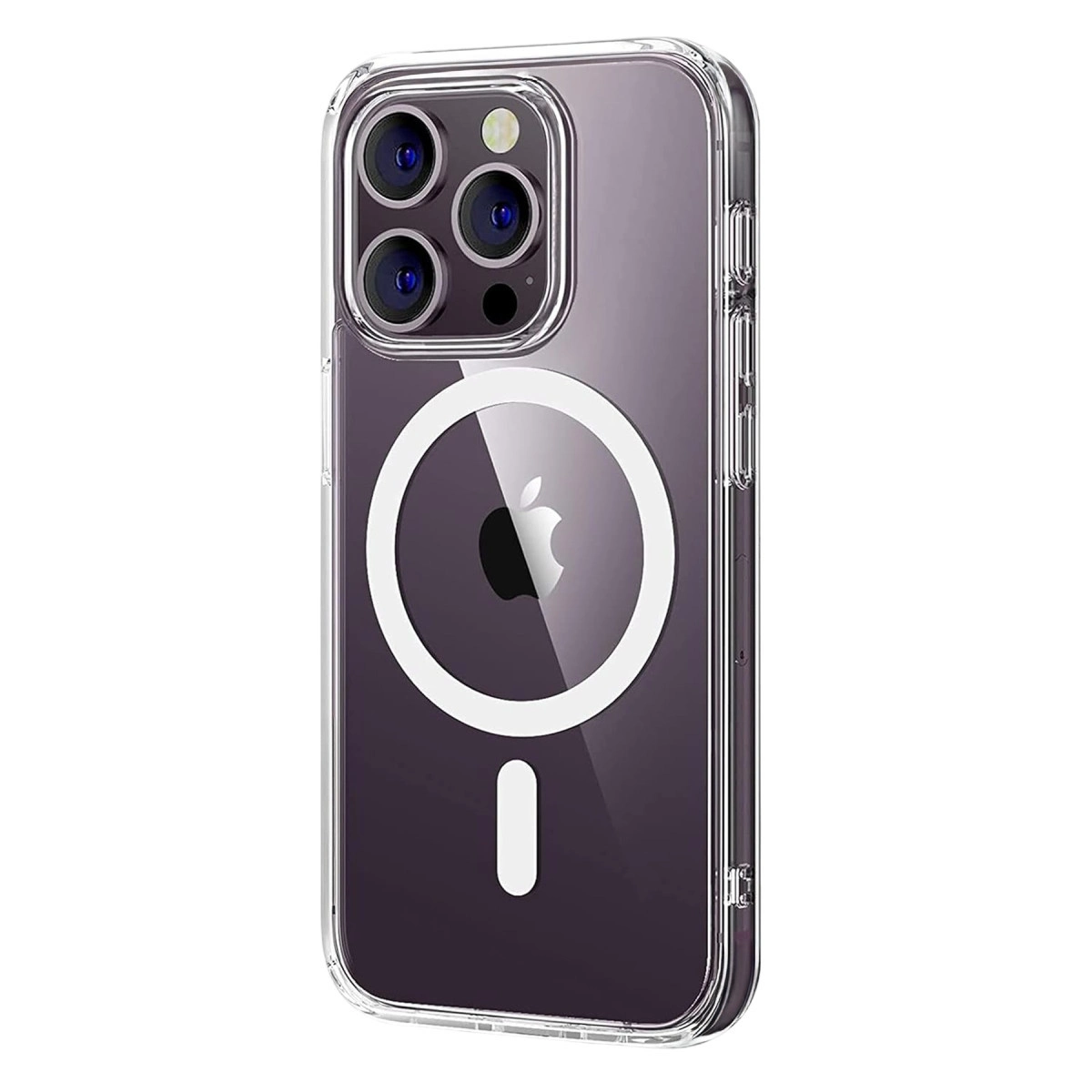 Evimdeyokyok Apple İphone 15 Pro Max Combo Sert Şeffaf Magsafe Kapak - Şeffaf
