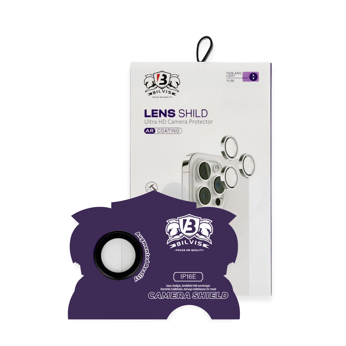 Evimdeyokyok Apple İphone 16E Bilvis Titan Kamera Lens - Siyah