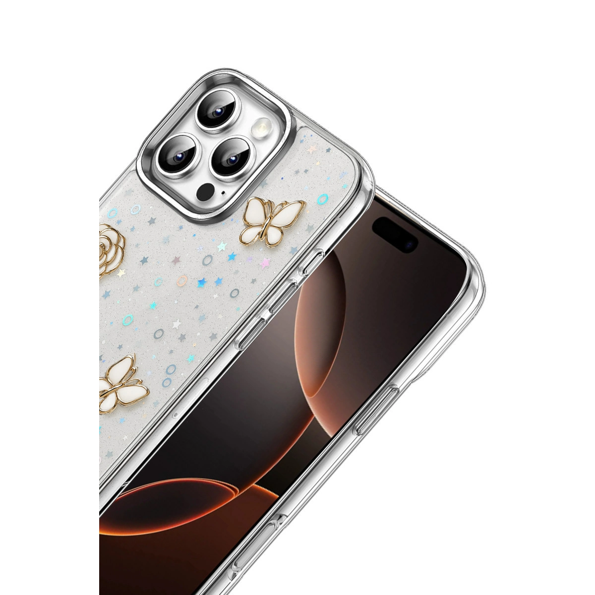 Evimdeyokyok Apple İphone 16E Fiyonk Desenli Kapak - Desen 10