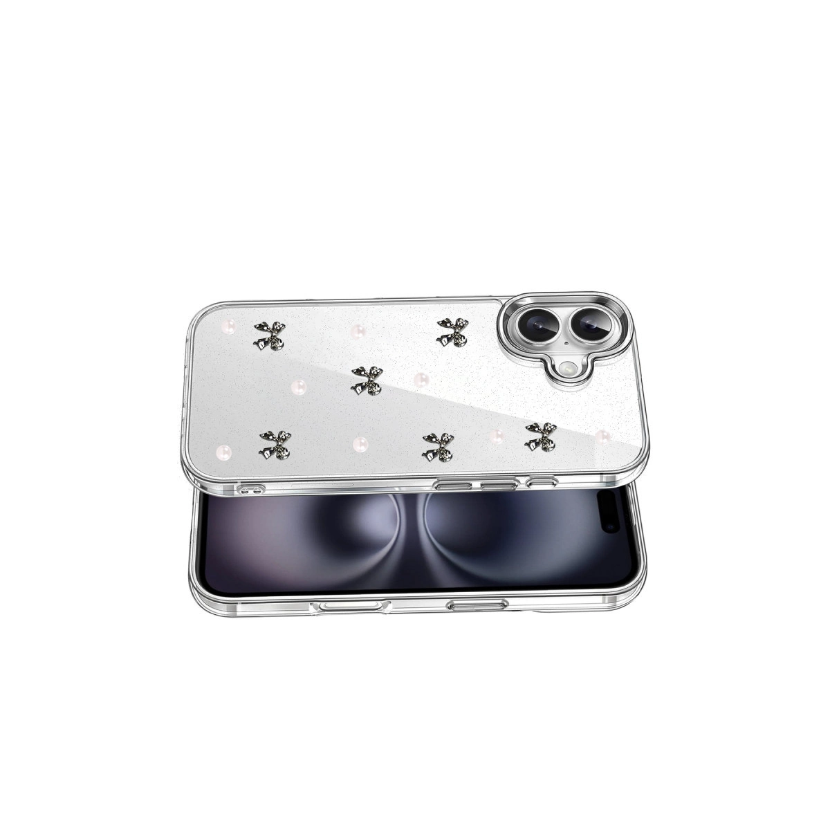 Evimdeyokyok Apple İphone 17 Fiyonk Desenli Kapak - Desen 8