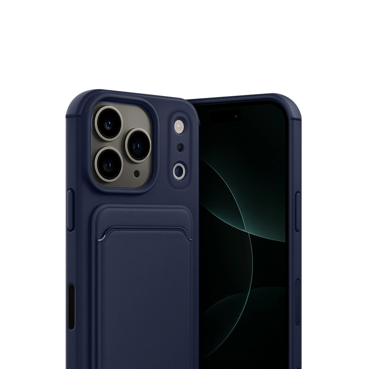 Evimdeyokyok Apple İphone 17 Pro Max Kelvin Kartvizitli Silikon - Lacivert