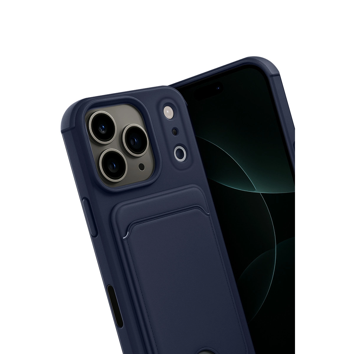 Evimdeyokyok Apple İphone 17 Pro Max Kelvin Kartvizitli Silikon - Lacivert