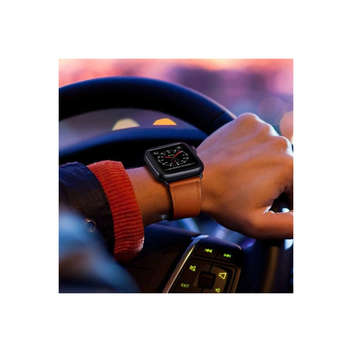 Evimdeyokyok Apple Watch 38Mm Kr415 Luaz Deri Kordon (Saat Değildir) - Pembe