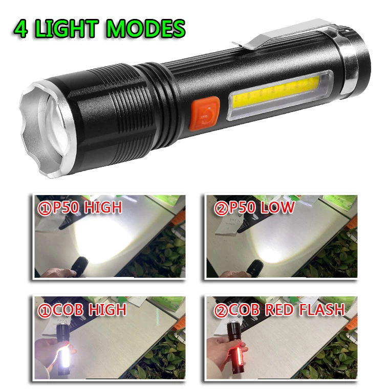 Evimdeyokyok Baretta Br-85 Xhp50 Led 5 Fonksiyonlu Şarjlı El Feneri