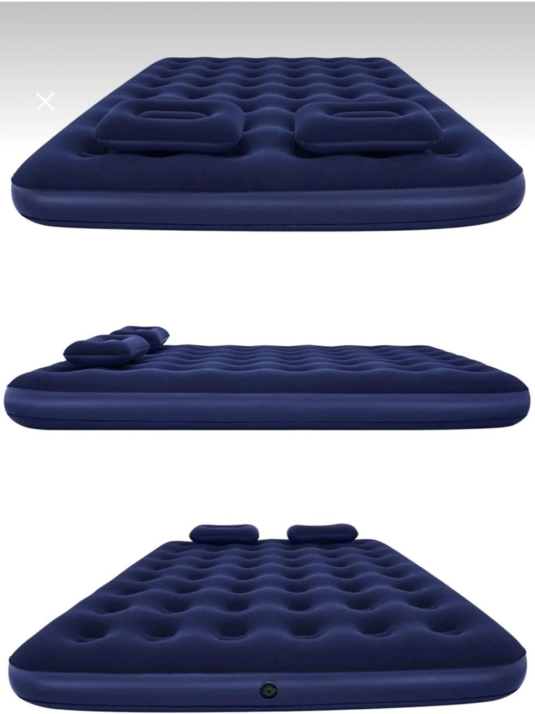 Evimdeyokyok Çift Kişilik Şişme Yatak Dahili Pompalı 203X152X22 Cm 2 Yastıklı