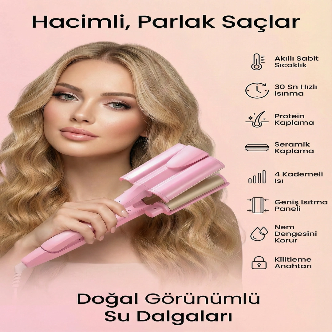 Evimdeyokyok Curlıng Wag Saç Cihazı