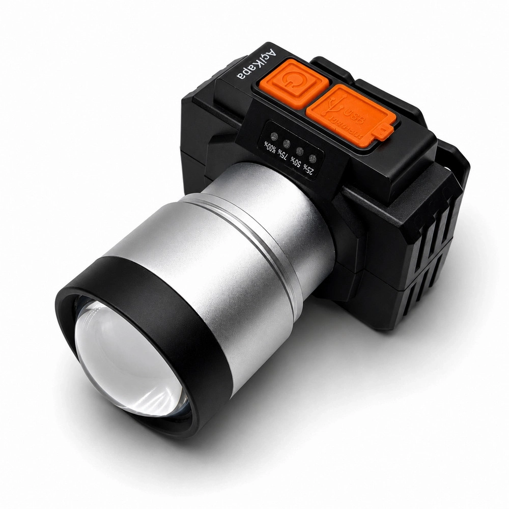 Evimdeyokyok Gold Silver Gs-15650 2500 Lümen 4 Mod Sos Özellikli Led Kafa Feneri
