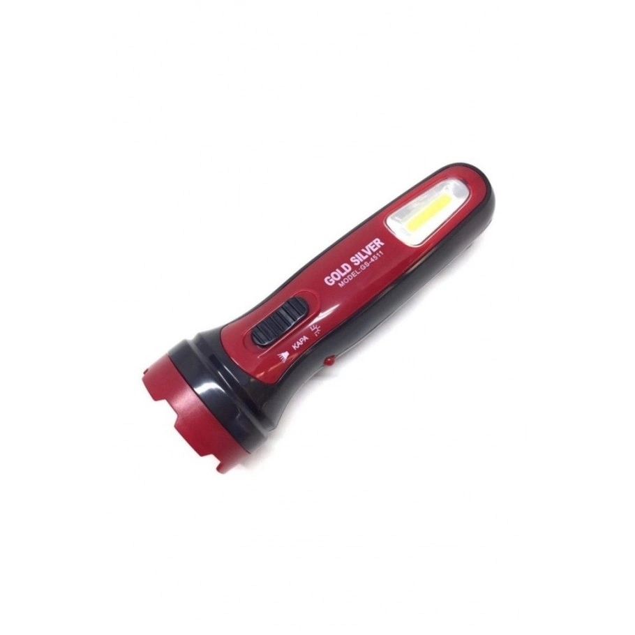 Evimdeyokyok Gold Silver Gs-4511 1 Watt+1 Watt Cob Led Şarjlı El Feneri