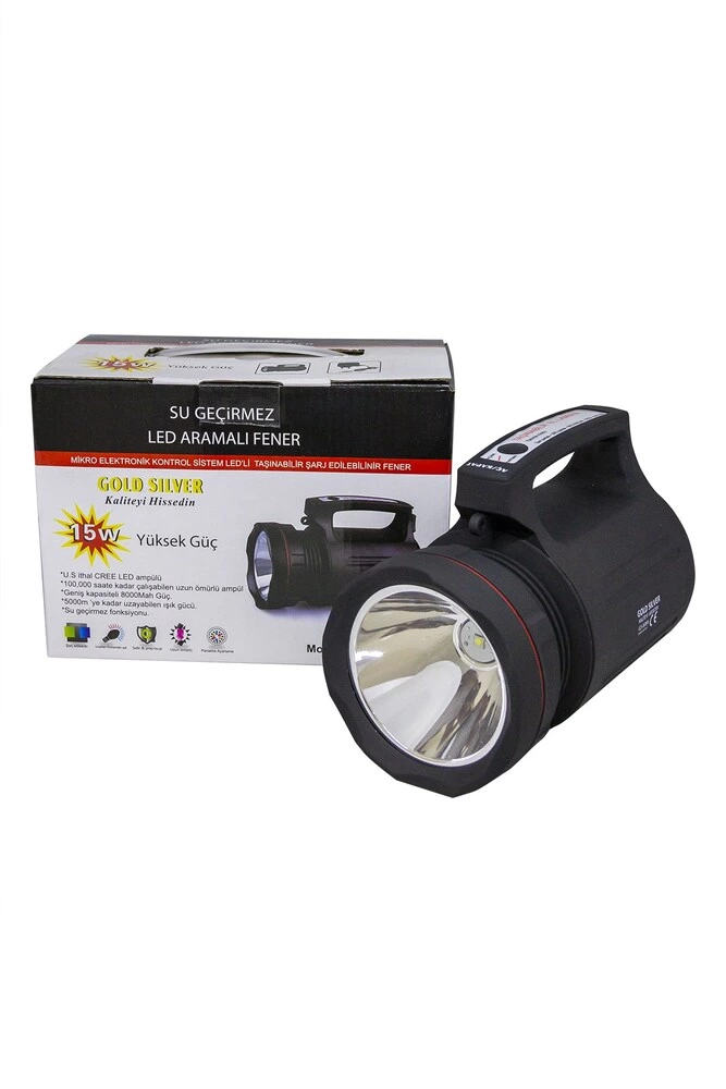 Evimdeyokyok Gs-8006 5000 Metre Işik Uzantili 15 Watt Su Geçirmez Projektör