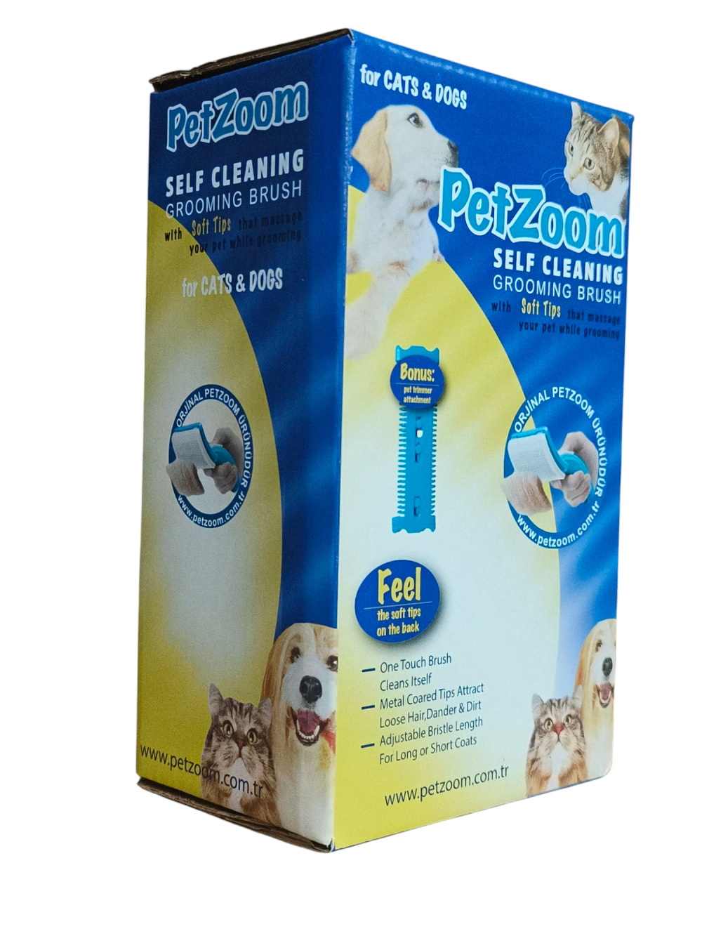 Evimdeyokyok Lüks Basmalı Kedi Köpek Tarağı – Tüy Toplama Ve Temizleme, Ergonomik, Kolay Kullanım