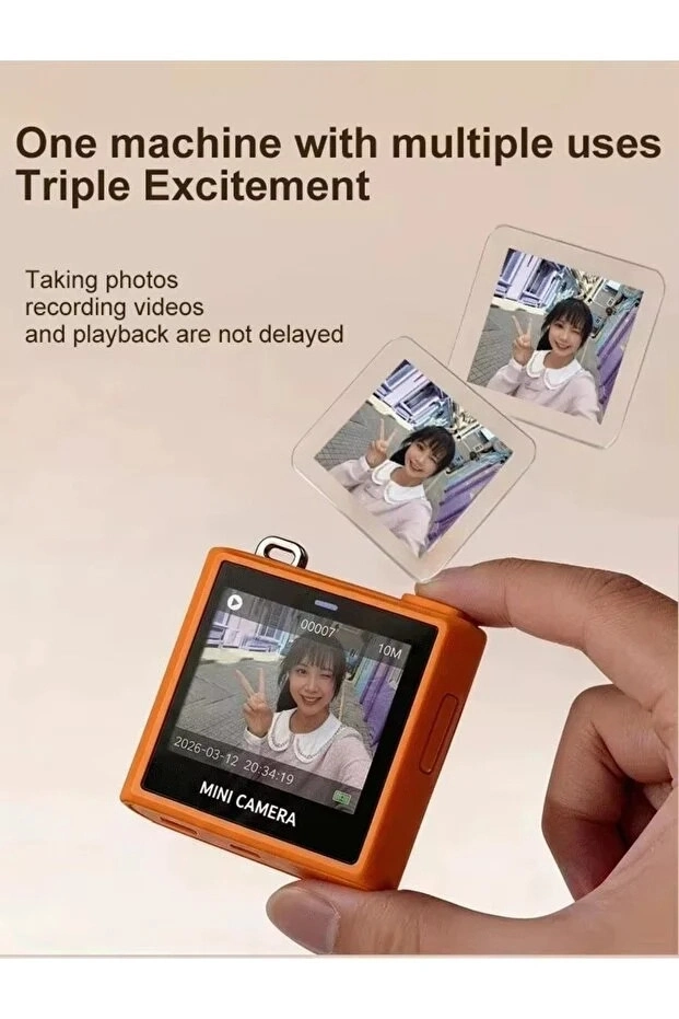 Evimdeyokyok Mini Dijital Kamera 64Mp 16X Digital Zoom Retro Vintage 1.4’’Ekranlı Video Kamera Taşınabilir Tasarı