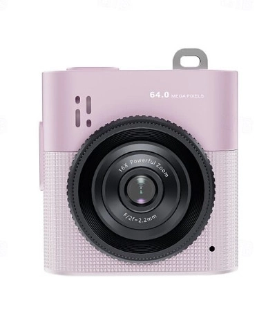 Evimdeyokyok Mini Dijital Kamera 64Mp 16X Digital Zoom Retro Vintage 1.4’’Ekranlı Video Kamera Taşınabilir Tasarı