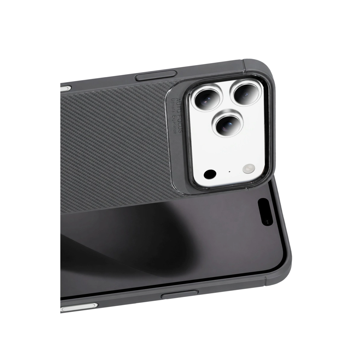 Evimdeyokyok Newface Apple İphone 18 Pro Auto Focus Karbon Kapak - Gri