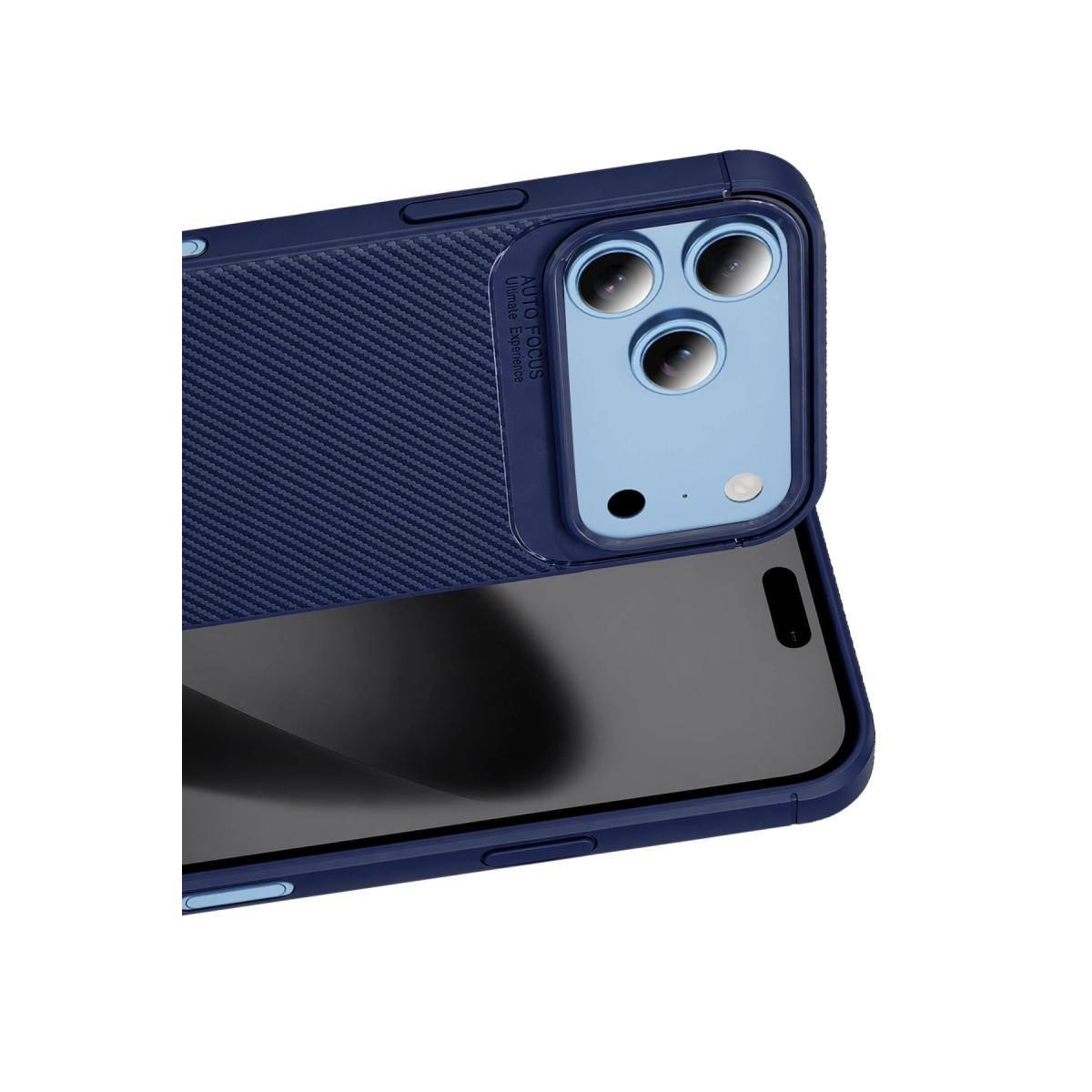 Evimdeyokyok Newface Apple İphone 18 Pro Auto Focus Karbon Kapak - Lacivert