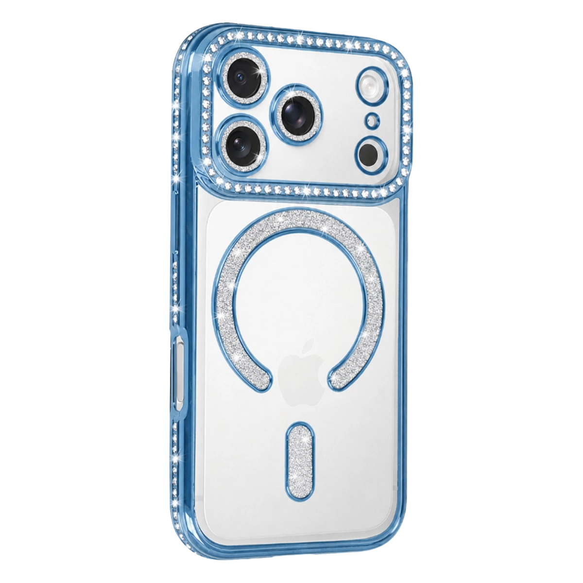 Evimdeyokyok Newface Apple İphone 18 Pro Joke Simli Magneticsafe Kılıf - Sierra Blue