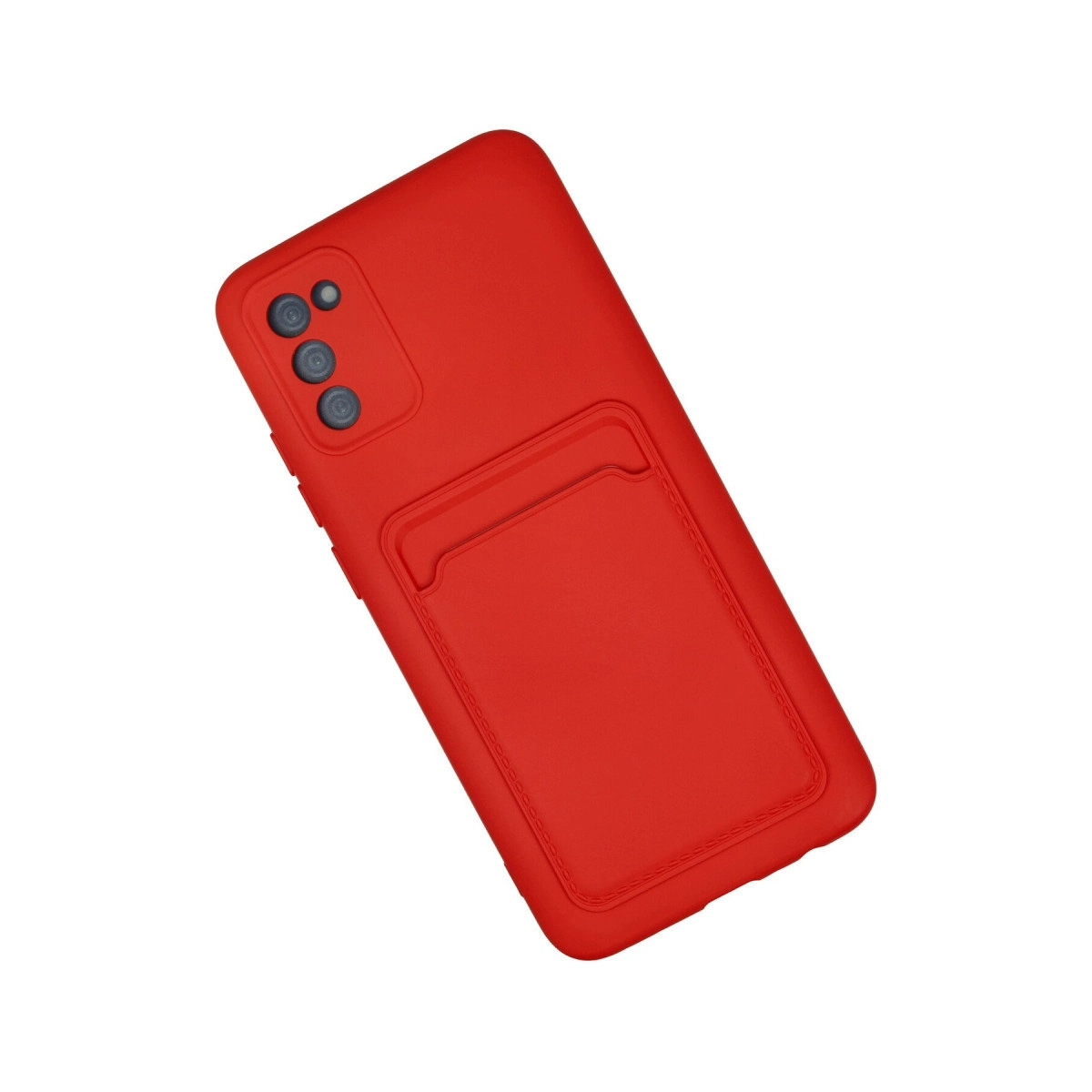 Evimdeyokyok Newface Samsung Galaxy A02S Kılıf Kelvin Kartvizitli Silikon - Kırmızı