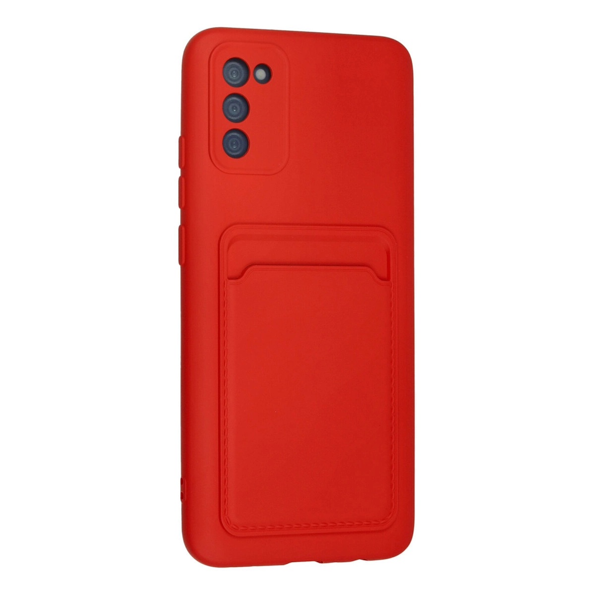 Evimdeyokyok Newface Samsung Galaxy A02S Kılıf Kelvin Kartvizitli Silikon - Kırmızı