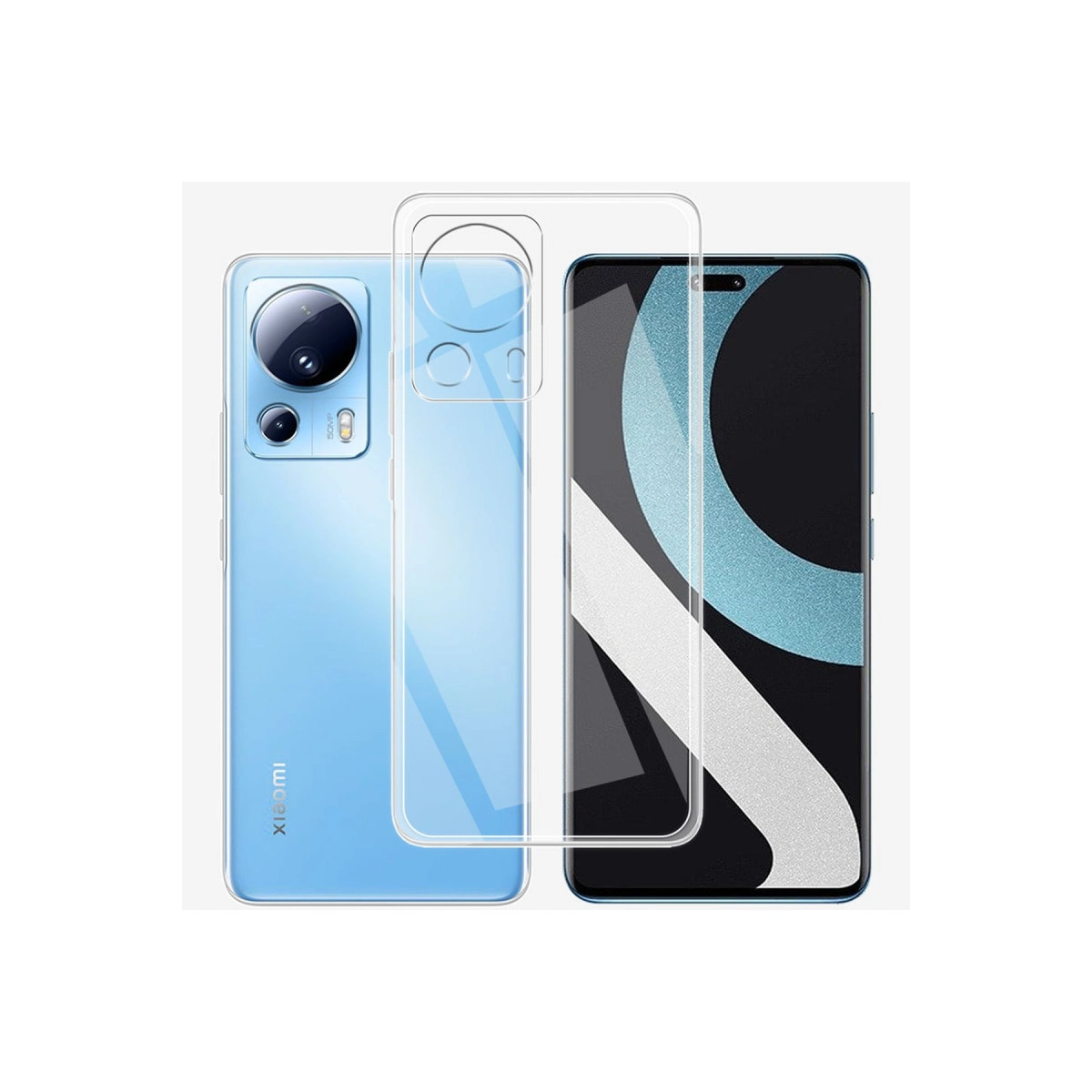 Evimdeyokyok Newface Xiaomi Mi 13 Lite Kılıf Lüx Şeffaf Silikon