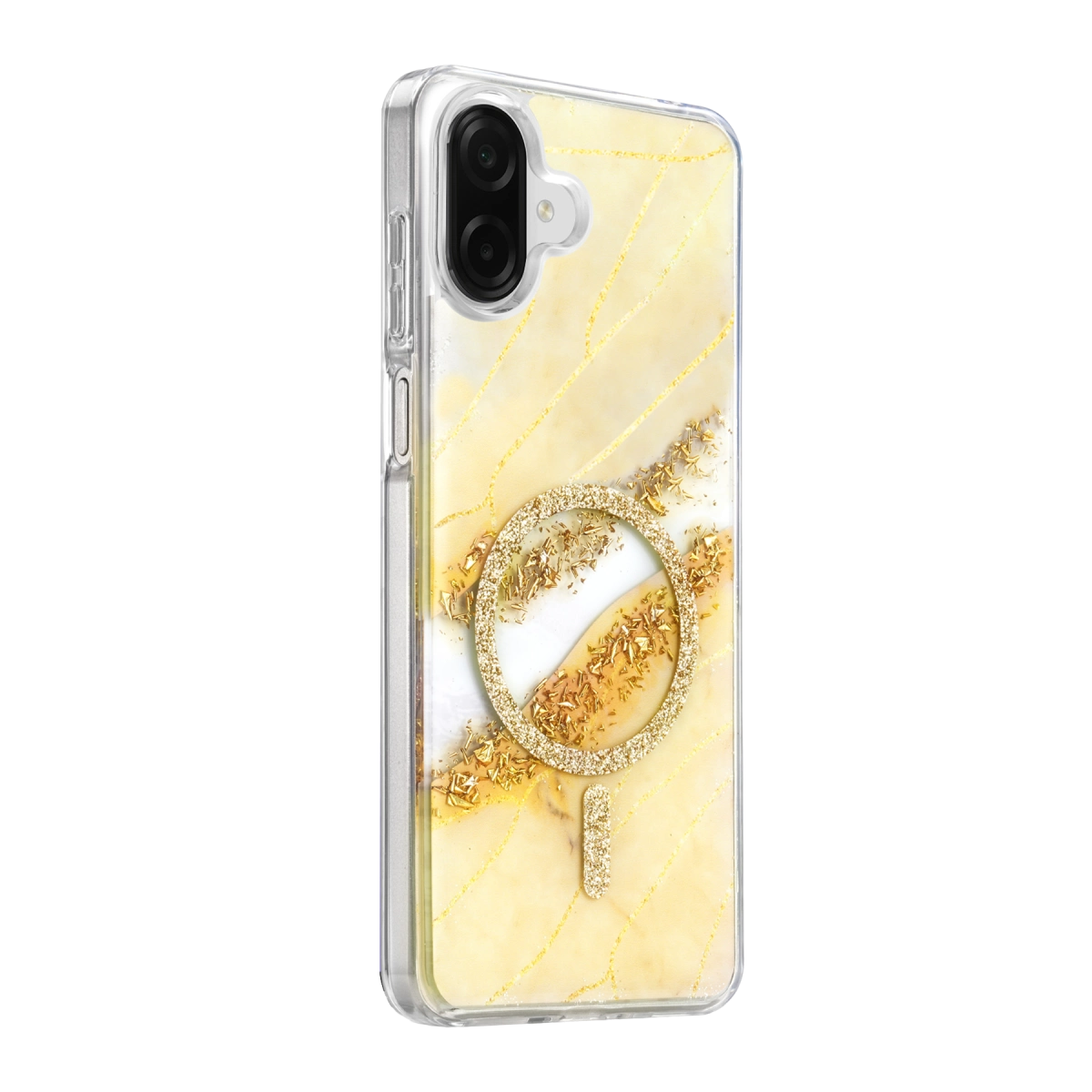 Evimdeyokyok Onegif Samsung Galaxy A07 4G Lotus Simli Magsafe Kapak - Gümüş